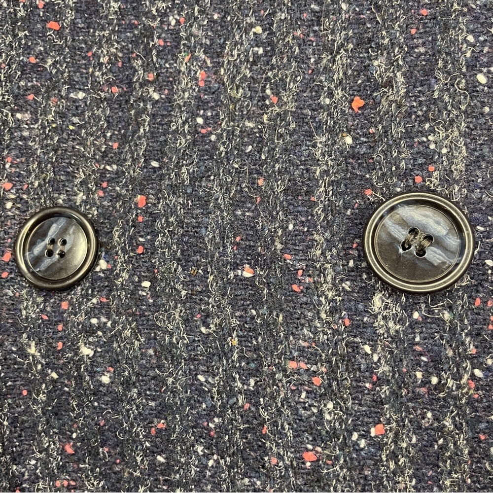 Vintage 80s Saril Ltd. Tweed Ribbed Knit Cuffs Jacket - Picture 7 of 16